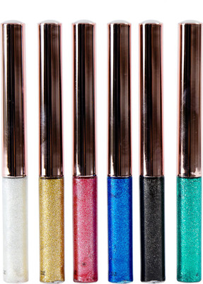 

MELANIA Shimmer EYE LINER ( 6 Piece ) 8 ml(White, Gold, Pink, Green, Black, Blue)