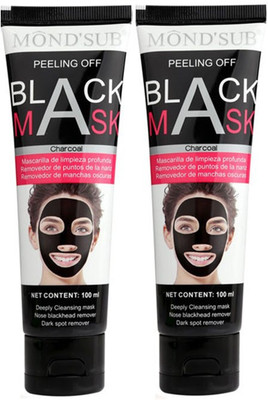 

Mond'sub Deep Cleansing Acne Purifying Charcoal Black Peel off Mask for Blackhead Removal(200 ML)Pack Of 2(200)