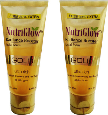 

NutriGlow radiance booster facial foam face wash set of 2 Face Wash(65 ml)