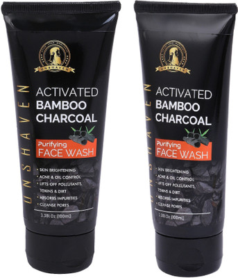 

Unshaven Activated Bamboo Charcoal Face Wash For Men & Women 100 ML (PACK OF 2) I Deep Cleansing & Exfoliation I Acne, Oil & Pollution Control Face Wash(200 ml)