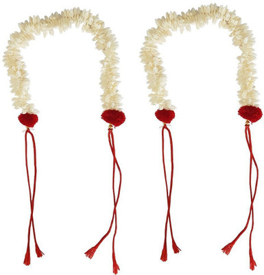 

GULZAR Style Juda Bun Decoration Hair Gajra Hair Band(White)