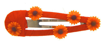 

Anuradha Art jewellery Hair Pin Tic Tac Clip(Orange)