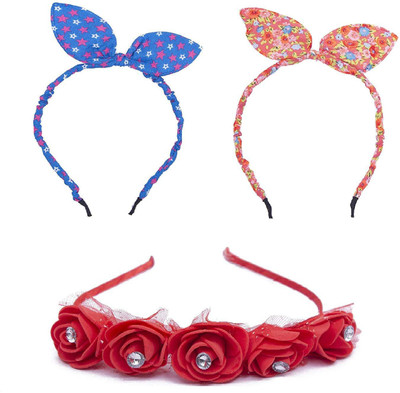 

Chooz Designer Studio Hair Band for Kids Girls Ears Head Band and Ribbons Hair Band Head Band, Hair Band(Multicolor)