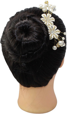 

Ear Lobe & Accessories White Colour Comb Clip Hair Accessories for Women Wedding Hair Accessory Set(White)