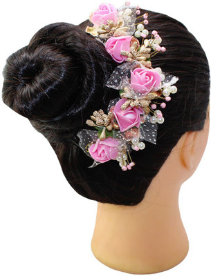 

Ear Lobe & Accessories Pink ColourFoldable Hair Accessories for Women Wedding Hair Accessory Set(Pink)