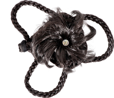 

HONBON Hair Style Synthetics Hair Bun Updo Hairpiece Ponytail Hair Wavy Curly Messy Hair Bun Hair Accessory Set (Black) Bun(Black)