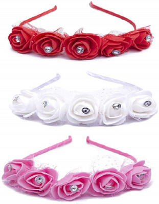 

Chooz Designer Studio Hair Band for Kids Girls Ears Head Band and Ribbons Hair Band Head Band, Hair Band(Multicolor)