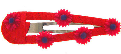 

Anuradha Art jewellery Hair Pin Tic Tac Clip(Red)