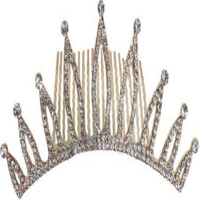 

NERR ™ Wedding Crown Hair Comb For Kids Hair Clip(White, Gold)