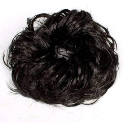 

JAMPAK Offer Women curly Bride Bun Juda Rubber free size Natural Black Hair Extension