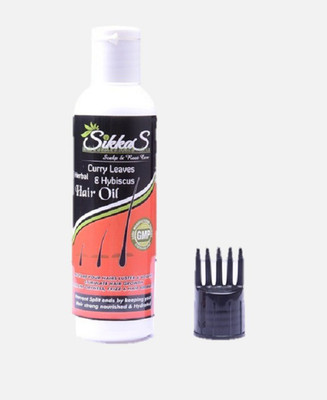 

SikkaS HERBAL CURRY LEAVES & HYBISCUS Hair oil For HAIRS LUSTER & VOLUME Hair Oil(100 g)