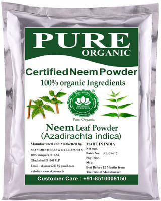 

SkyMorn Pure Organic Herbal & Natural Premium Quality Neem Powder (Azardirachta Indica)(400 g)