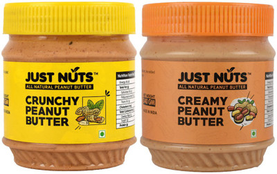 

Just Nuts Peanut Butter Crunchy And Creamy Combo Pack 680 g(Pack of 2)
