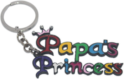 Aura Imported Full Metal Single Sided Papas Princess Key Chain