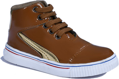 

Leon Boys Lace Running Shoes(Brown, Tan