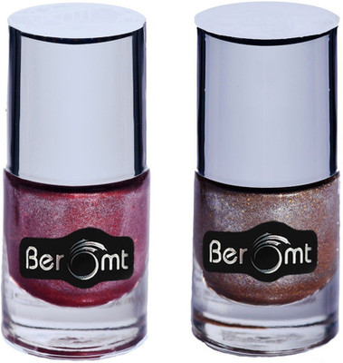 

Beromt Sand Nail Polish Combo, Red & Gold, Blood Shot & Gold Leaf(Pack of 2)