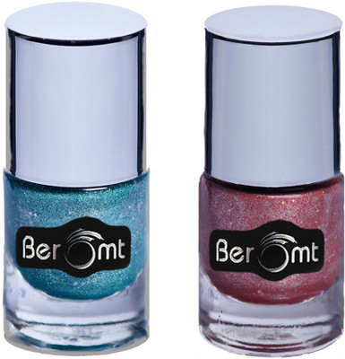 

Beromt Sand Nail Polish Combo, Blue & Orange, Aqua Marine & Coral Reef(Pack of 2)