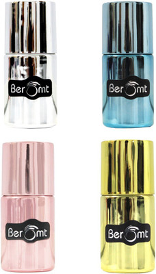 

Beromt Mirror Nail Polish Combo of 4 Perforate, Blueish Sky, Sterling Silver, Rose Rust(Pack of 4)