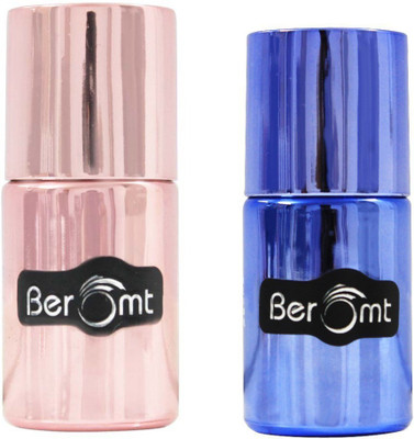 

Beromt Mirror Nail Polish Combo, Red & Blue Rose Rust & Royal Navy, Red & Blue(Pack of 2)
