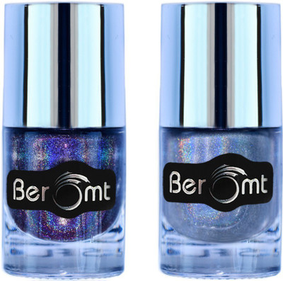 

Beromt Holographic Nail Polish Combo, Brown & Silver, Chocolaty Infant & Silvern(Pack of 2)