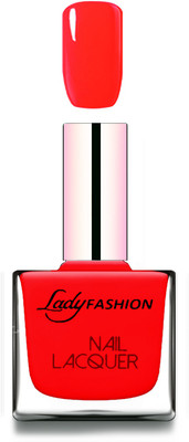 

Lady Fashion Cube Shaped Ultra Shine Nail Polish Juice Red
