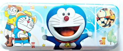 

Ambica Doraemon Pencil Box Doraemon Art Metal Pencil Box(Set of 1, Blue)