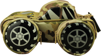 

ZEVORA Tank 1 Military Tank Art Wood Pencil Box(Set of 1, Beige)