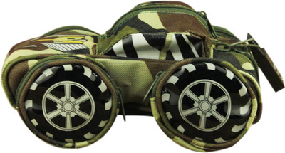 

ZEVORA Tank 3 Military Tank Art Canvas Pencil Box(Set of 1, Green)