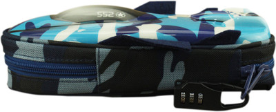 ZEVORA Plane 2 Military Plane Art Canvas Pencil Box(Set of 1, Blue)
