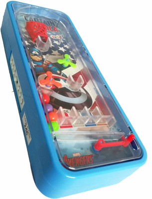 

SKi 05 Captain America Pencil Box Art Plastic Pencil Box(Set of 4, Blue)