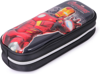 

Tgdepot Iron Man Pencil Box Iron Man Art Polyester Pencil Box(Set of 1, Red)