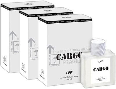 

CFS Three Cargo WHITE Eau de Parfum - 300 ml(For Men & Women)