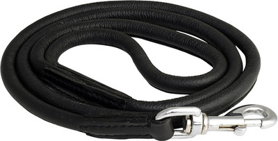 

SRI Leather Training Stylish & Basic Dog Leash with Collar for Dogs 135 cm Dog Cord Leash(Black)