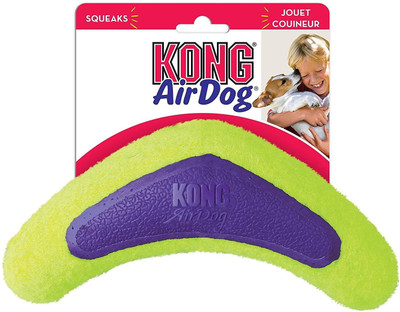 

Kong AirDog Squeaker Boomerang Dog Toy (Medium) Fiber Fetch Toy For Dog