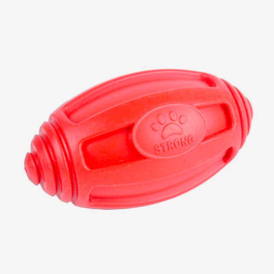 

Goofy Tails Strong & Floating Air Rugby Ball Dog Toy Rubber Ball, Rubber Toy For Dog