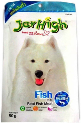 

Jerhigh Fish 50g (Pack of 12) Fish Dog Treat(50 g, Pack of 12)