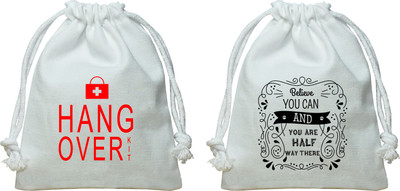 

The Crazy Me Believe you can and you are half way there kit/Canvas Potli Potli(White)