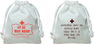 

The Crazy Me So We Meet Again Kit, Remember the Reason You're Doing This Kit/Canvas Potli Potli(White)