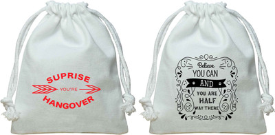 

The Crazy Me Surprise You're kitBelieve you can and you are half way there kit/Canvas Potli Potli(White)