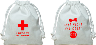

The Crazy Me I Regret Nothing Kit, Last Night Was Great Kit/Canvas Potli Potli(White)