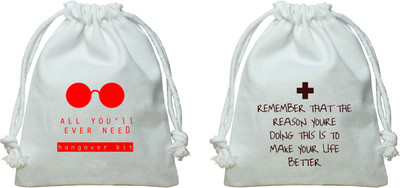 

The Crazy Me All You'll Ever Need KitRemember the Reason You're Doing This Kit/Canvas Potli Potli(White)