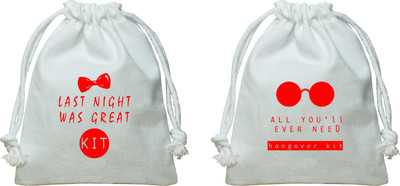 

The Crazy Me Last Night Was Great Kit, All You'll Ever Need Kit/Canvas Potli Potli(White)