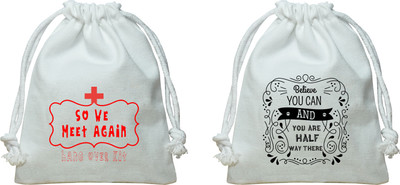 

The Crazy Me So We Meet Again Kit, Believe you can and you are half way there kit/Canvas Potli Potli(White)