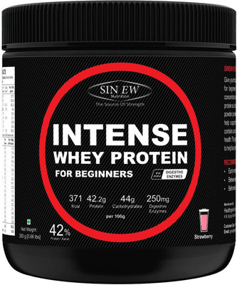 SINEW NUTRITION Intense Whey Protein for Beginner's, Strawberry Flavour 300 Gm Whey Protein(300 g, Strawberry) SINEW NUTRITION Intense Whey Protein for Beginner's, Strawberry Flavour 300 Gm Whey Protein(300 g, Strawberry)