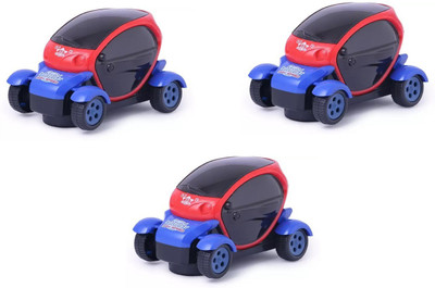 

Kanchan Toys 3d Music and Light Car For Kids Pack Of 3(Red)