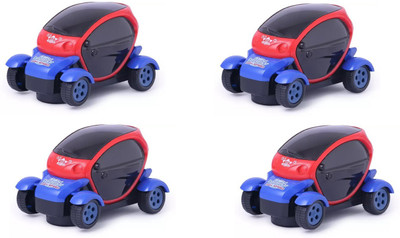 

Kanchan Toys 3d Music and Light Car For Kids Pack Of 4(Red)