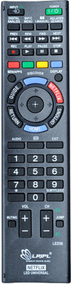 

LRIPL LED56 NETFLIX SONY LED UNIVERSAL COMPATIBLE FOR SONY SMART LED TV Remote Controller(Black)