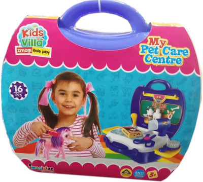 

Toy Corner Kids Villa My Pet Care Centre -16 Pcs