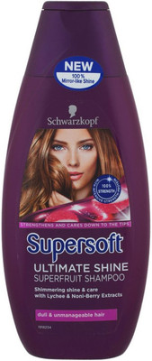 

Schwarzkopf Supersoft Superfruit Ultimate Shine Shampoo For Dull Hair(400 ml)