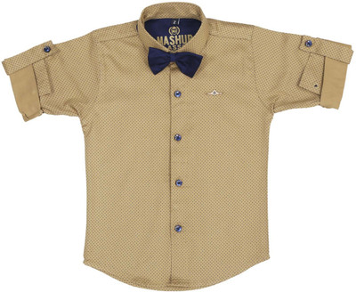 MashUp Boys Party(Festive) Shirt Bow Tie(Khaki)